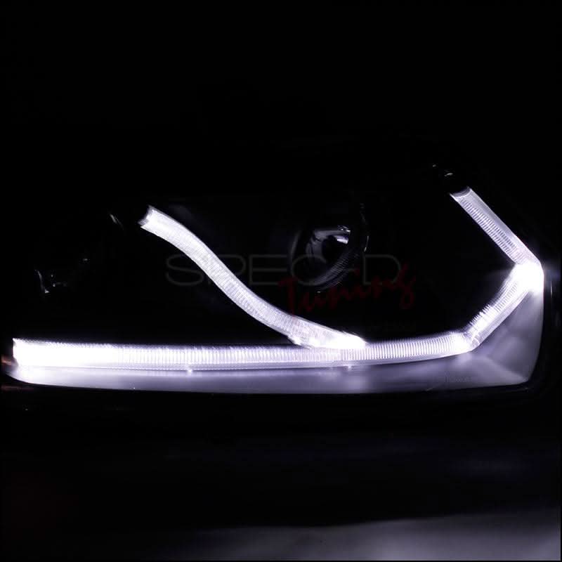 Spec-D Projector Headlights Honda Civic Coupe (06-11) DRL LED - Black or Chrome