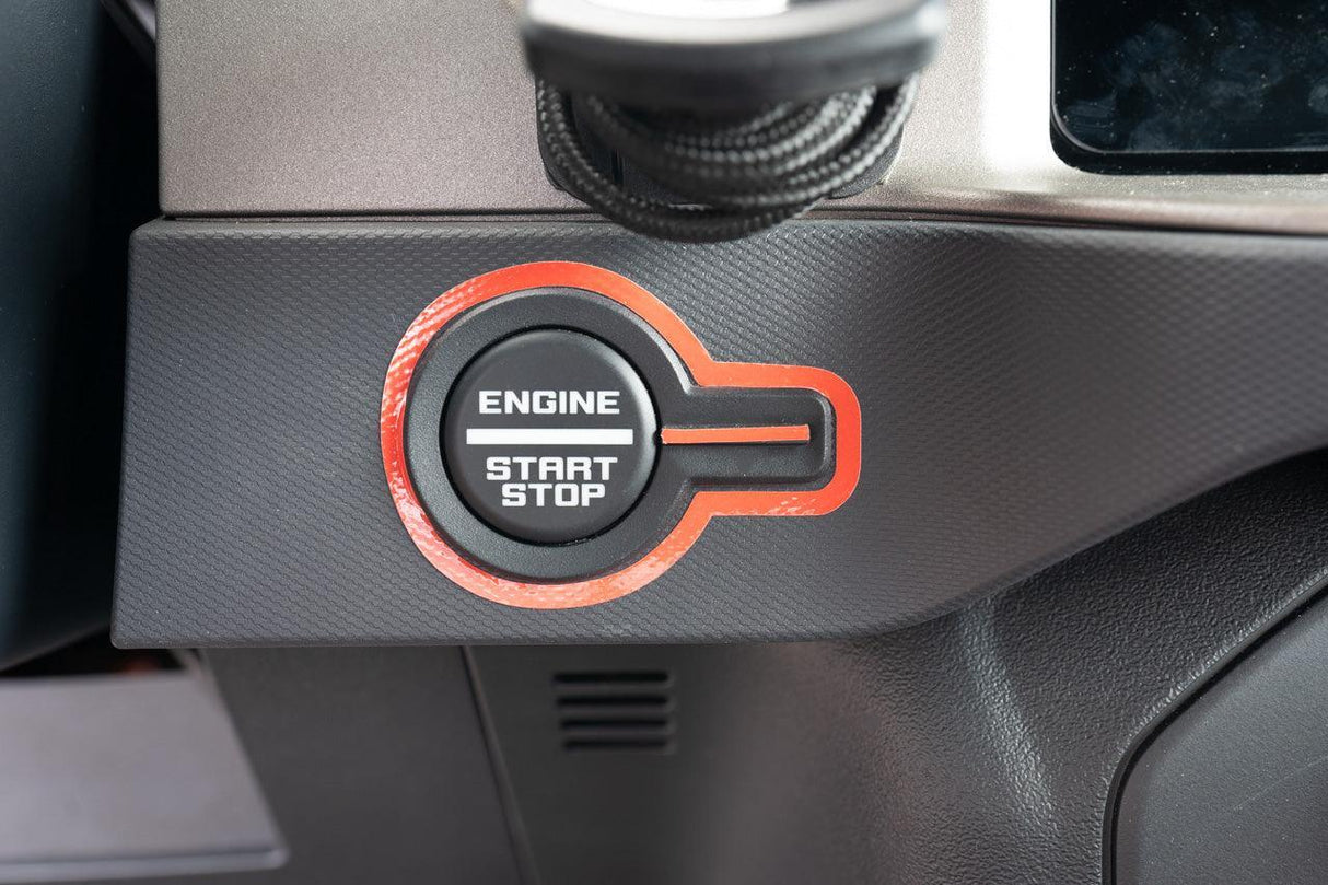 Push to Start Outline Overlay (Printed Series Vinyl) - 2021+ Bronco