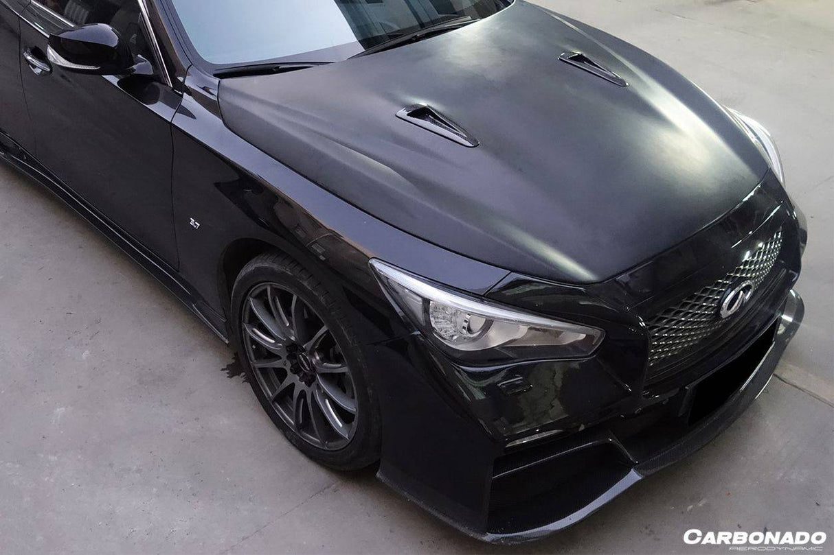 2014-2017 Infiniti Q50 Sedan EAU ROUGE Style Hood