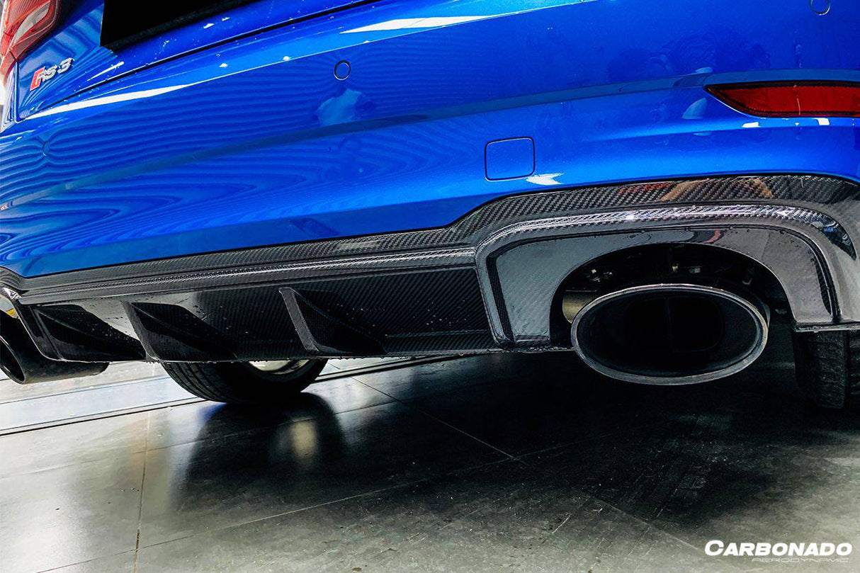 2017-2020 Audi RS3 Sedan OE Style Carbon Fiber Rear Lip