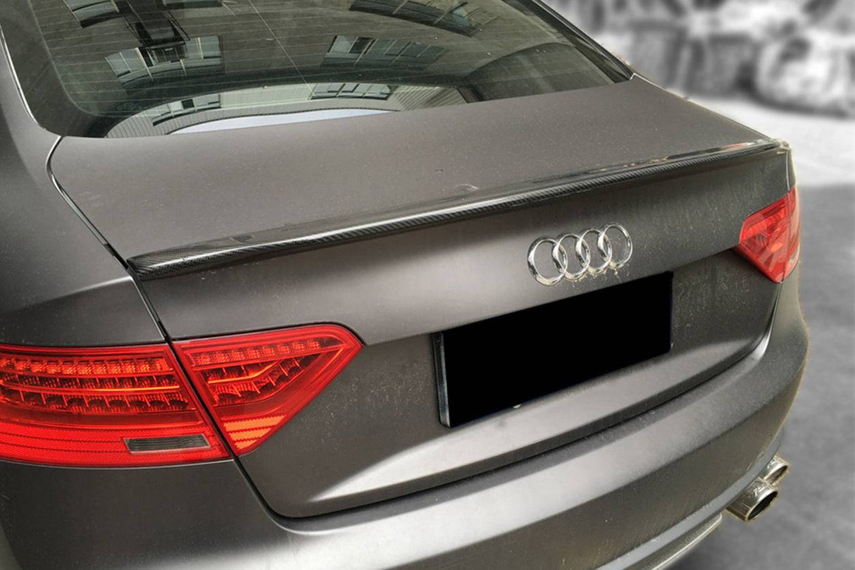 2009-2015 Audi A5 Coupe CTE Style Carbon Fiber Trunk Spoiler