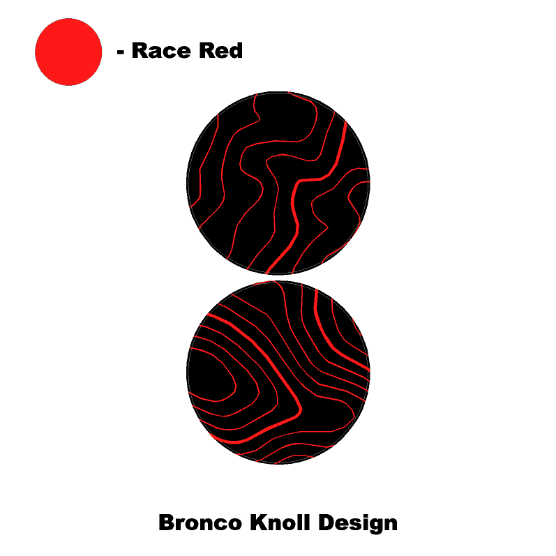 1966 Topographic Shifter Plate (Printed Series + Acrylic) - 2021+ Bronco