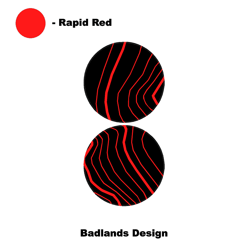 1966 Topographic Shifter Plate (Printed Series + Acrylic) - 2021+ Bronco