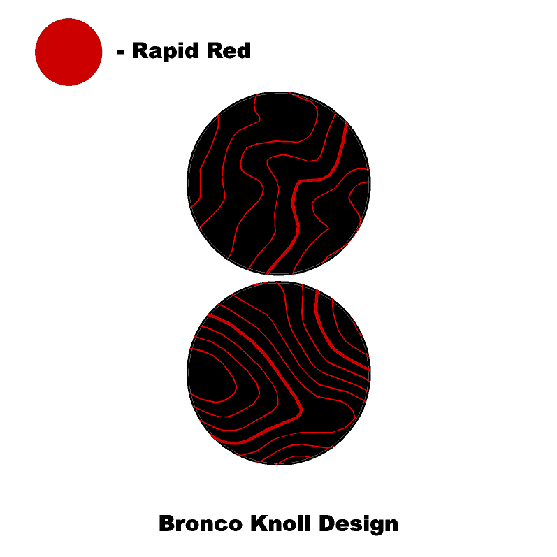 Topo Cup Holder Inserts (Printed Series + Acrylic) - 2021+ Bronco