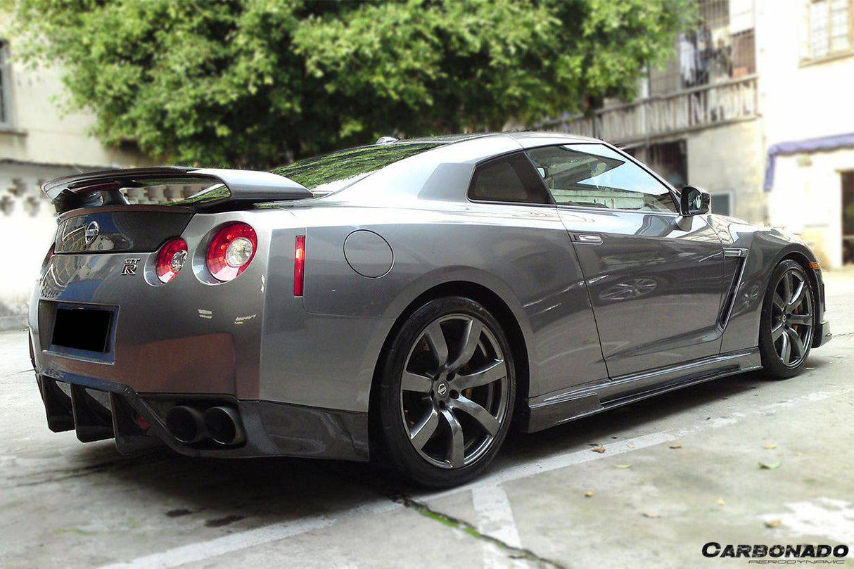 2008-2011 Nissan GTR R35 CBA BSE Style Carbon Fiber Rear Lip