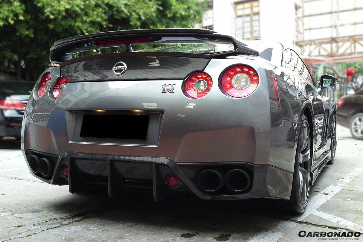 2008-2011 Nissan GTR R35 CBA BSE Style Carbon Fiber Rear Lip