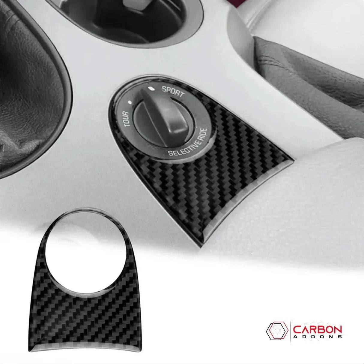 Real Carbon Center Console Trim Overlay | C6 2005-2013 Corvette