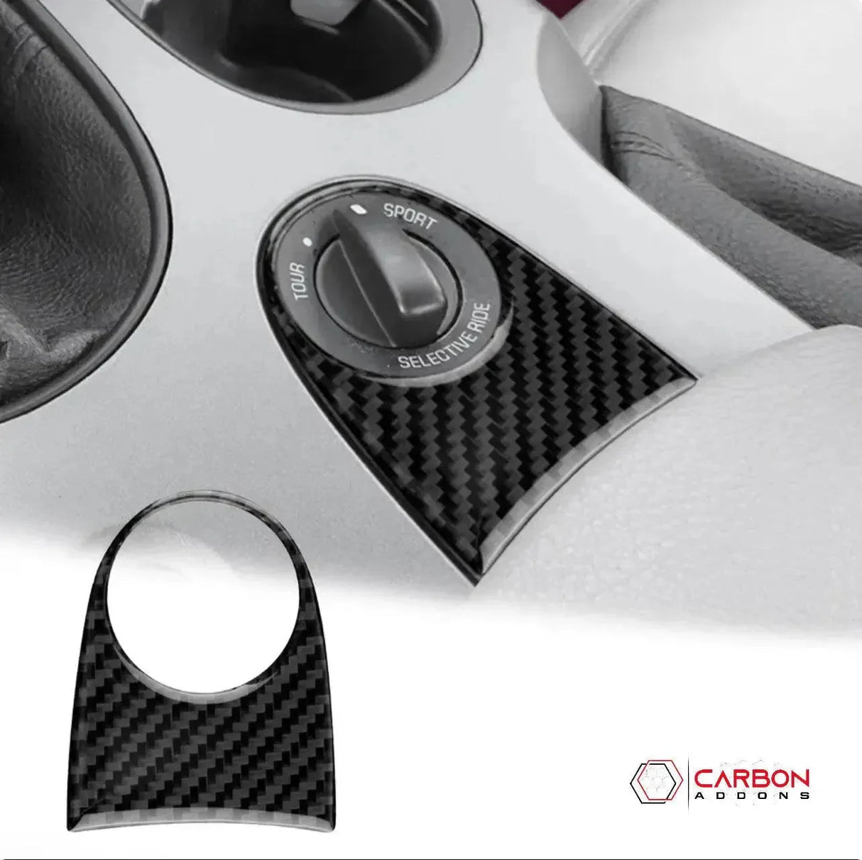 Real Carbon Center Console Trim Overlay | C6 2005-2013 Corvette