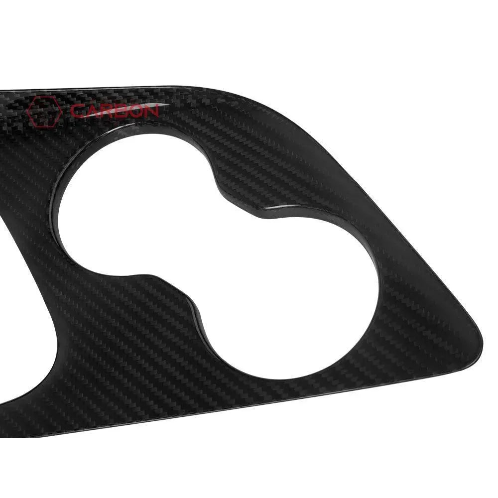 Real carbon fiber center console cover for 2015-2023 Dodge Challenger