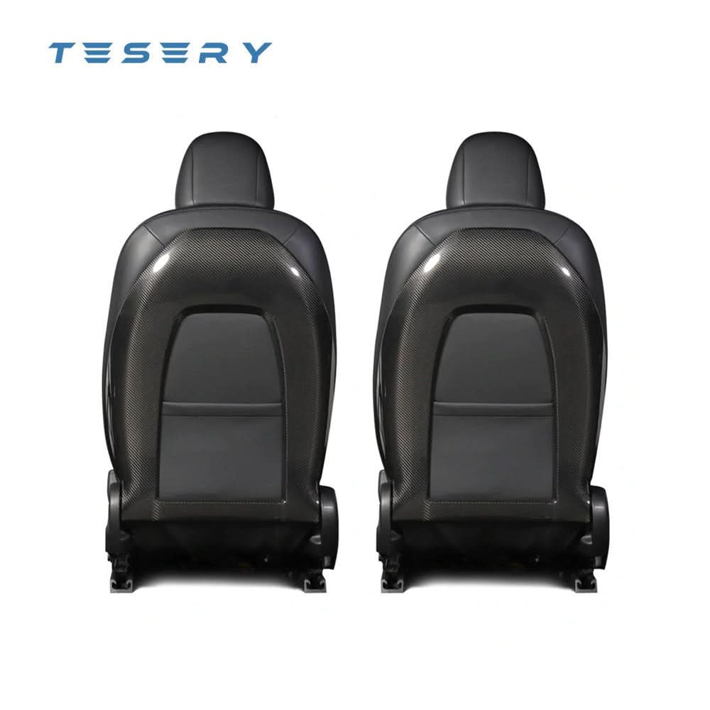 Back Seat Cover for Model 3 / Y - Real Carbon Fiber Interior Mods