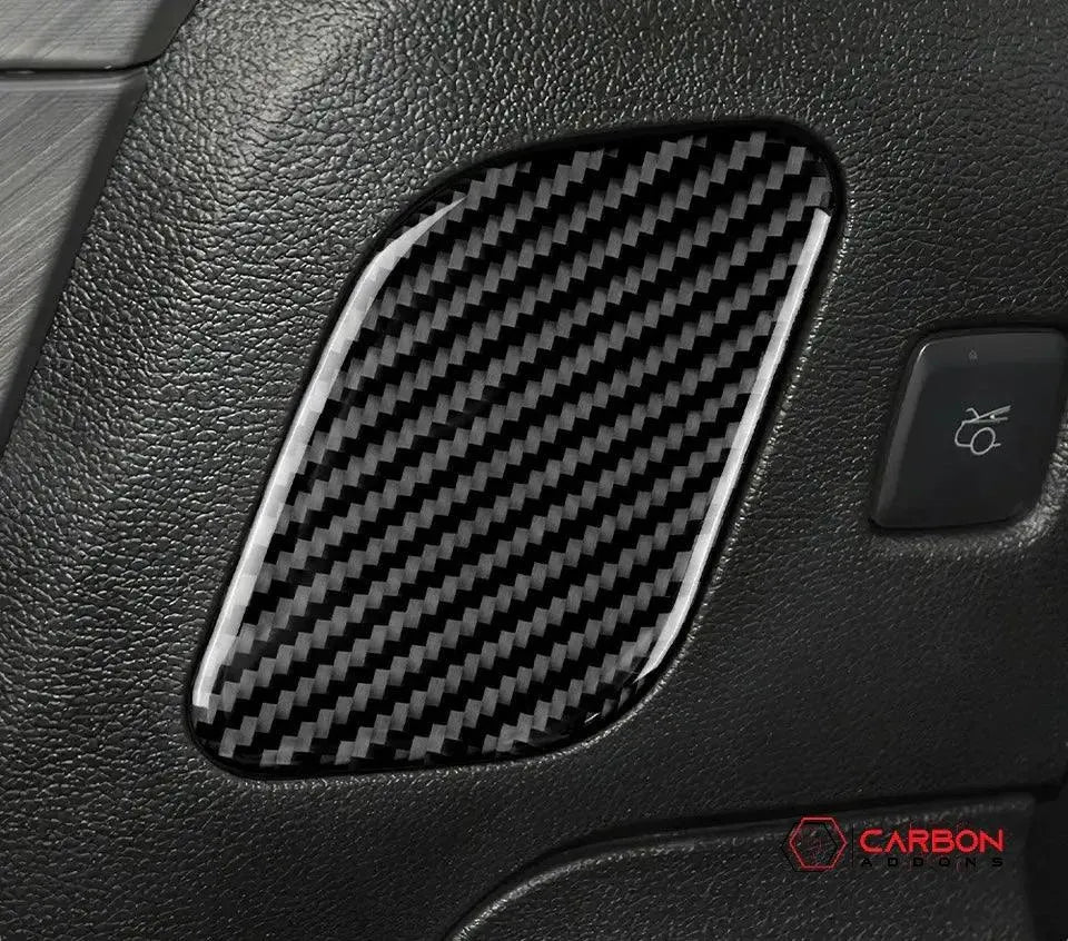 Real Carbon Fiber Driver Side Dash Trim Overlay for Mustang 2015-2023