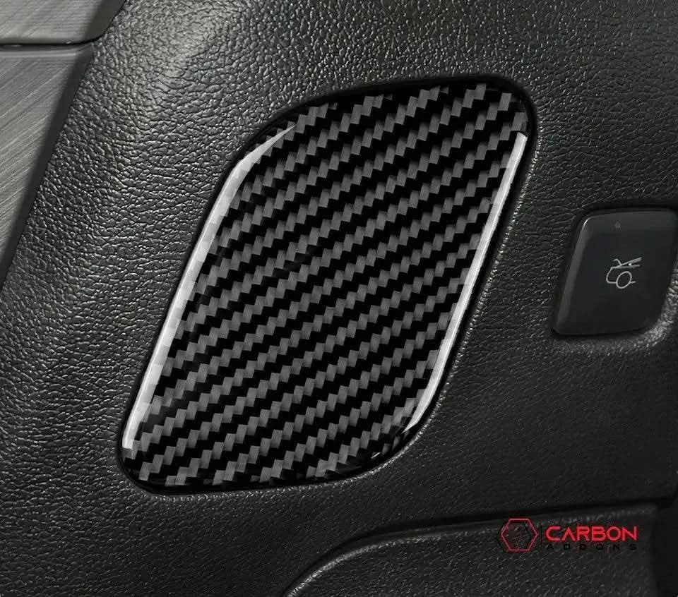 Real Carbon Fiber Driver Side Dash Trim Overlay for Mustang 2015-2023