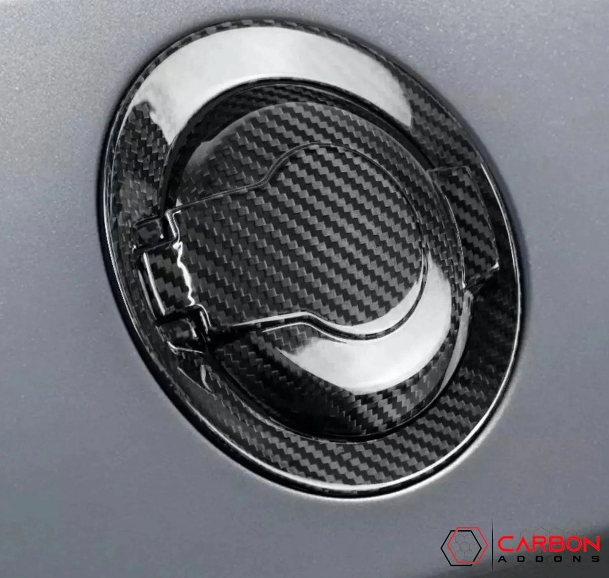 Real Carbon Fiber Gas Cap Cover for Dodge Challenger 2015-2023