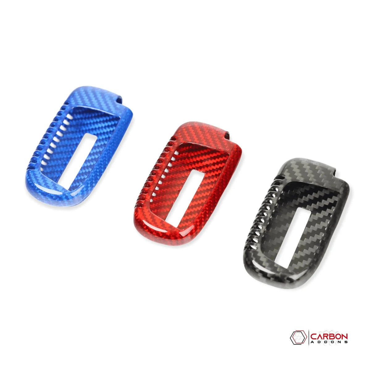 Real Carbon Fiber Key fob Cover for 2011-2023 Dodge Charger Challenger Durango Jeep Chrysler