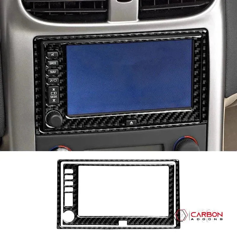 Real Carbon Fiber Radio & Navigation Control Panel Overlay | C6 2005-2013 Corvette