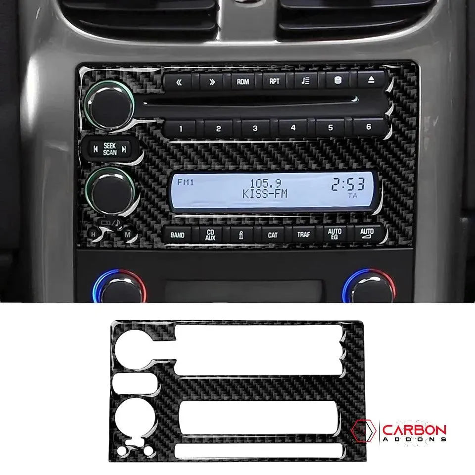 Real Carbon Fiber Radio & Navigation Control Panel Overlay | C6 2005-2013 Corvette