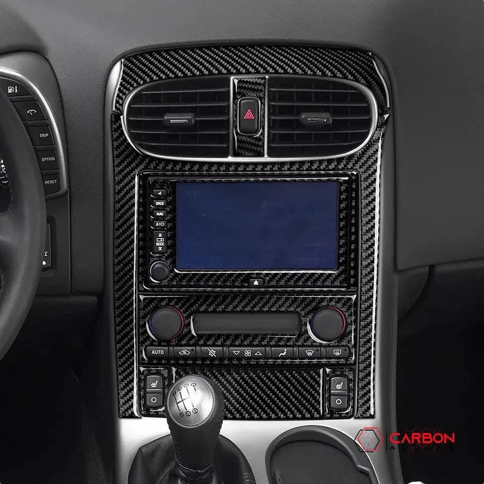 Real Carbon Fiber Radio & Navigation Control Panel Overlay | C6 2005-2013 Corvette