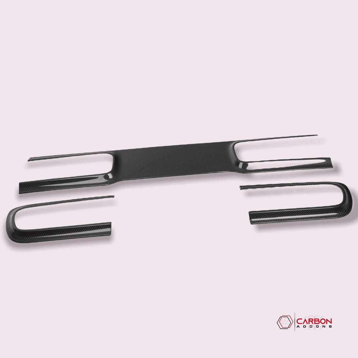 Real Carbon Fiber Taillight Trim Bezel Cover for 2015-2023 Dodge Challenger