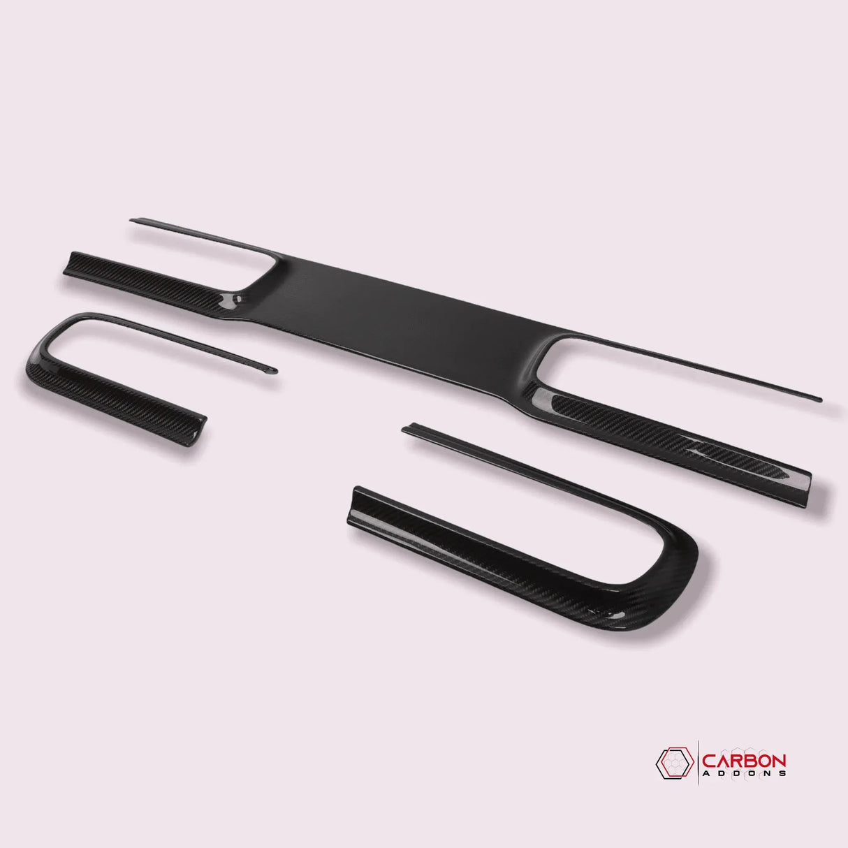 Real Carbon Fiber Taillight Trim Bezel Cover for 2015-2023 Dodge Challenger