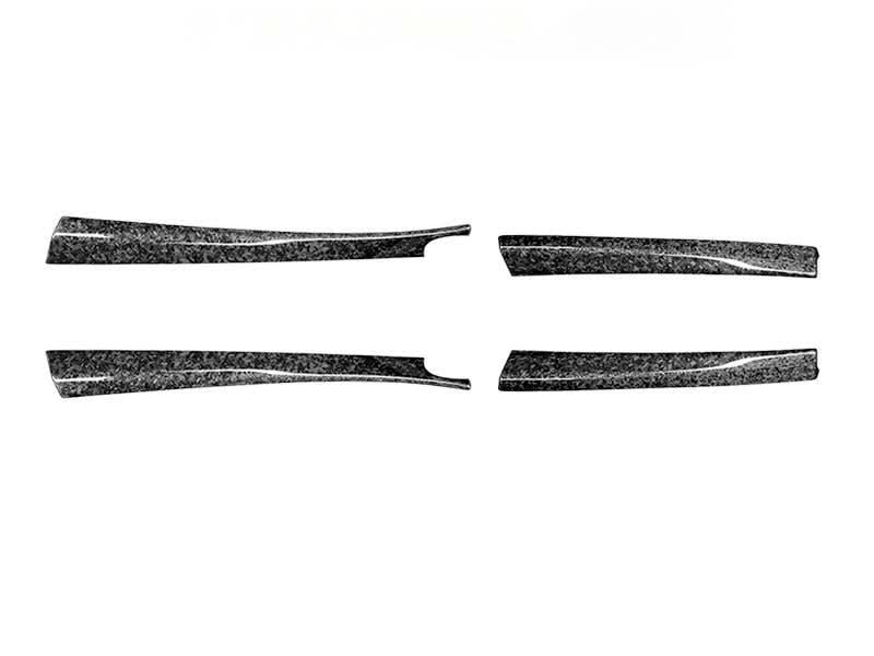 Real Dry Carbon Fiber Upper Door Trim Panel Overlay for Model 3 Highland / Model Y Juniper