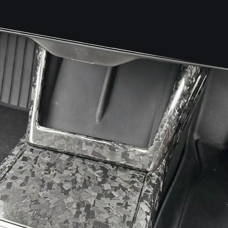 Real Dry Carbon Fiber Wireless Charging Frame for New Model Y & Model 3 Highland