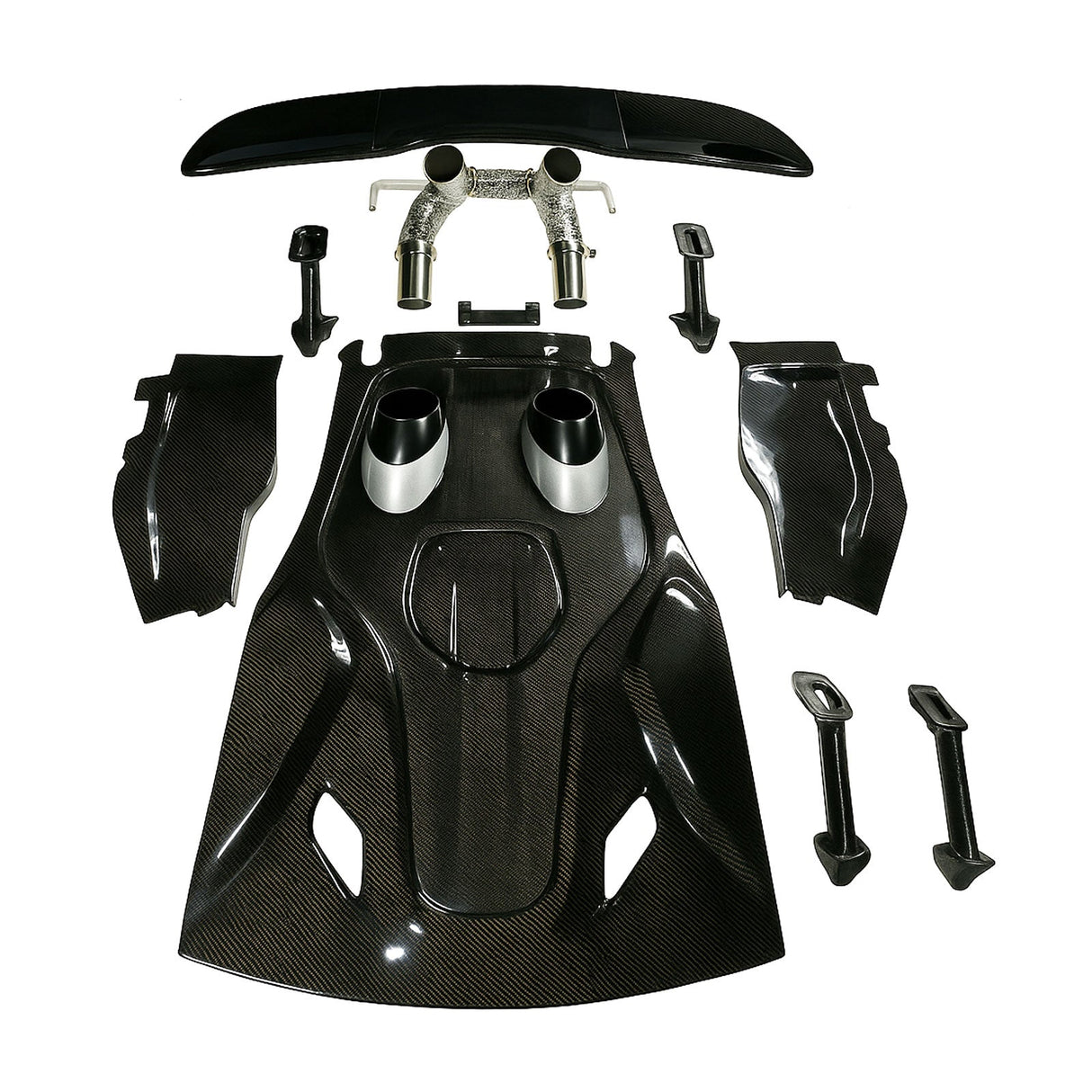 600LT Conversion Carbon Fiber Rear Hood Deck Lid for McLaren 540C 570S 600lt