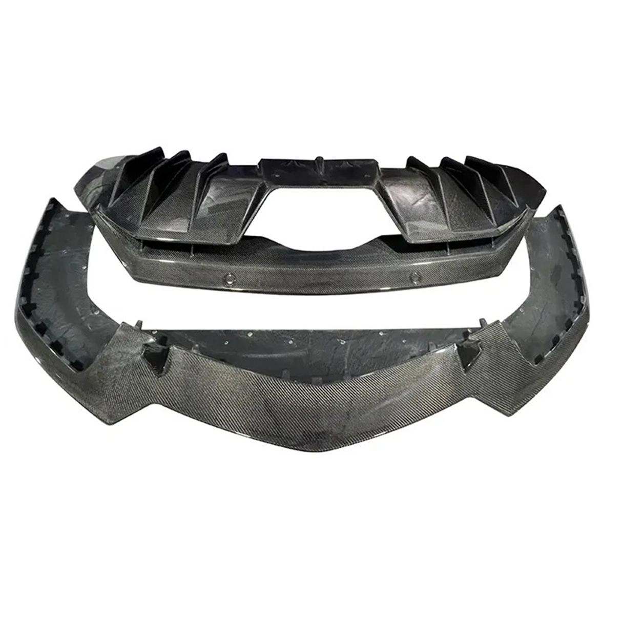 OEM Style Dry Carbon Fiber Front Lip and Rear Diffuser for Lamborghini Aventador LP740