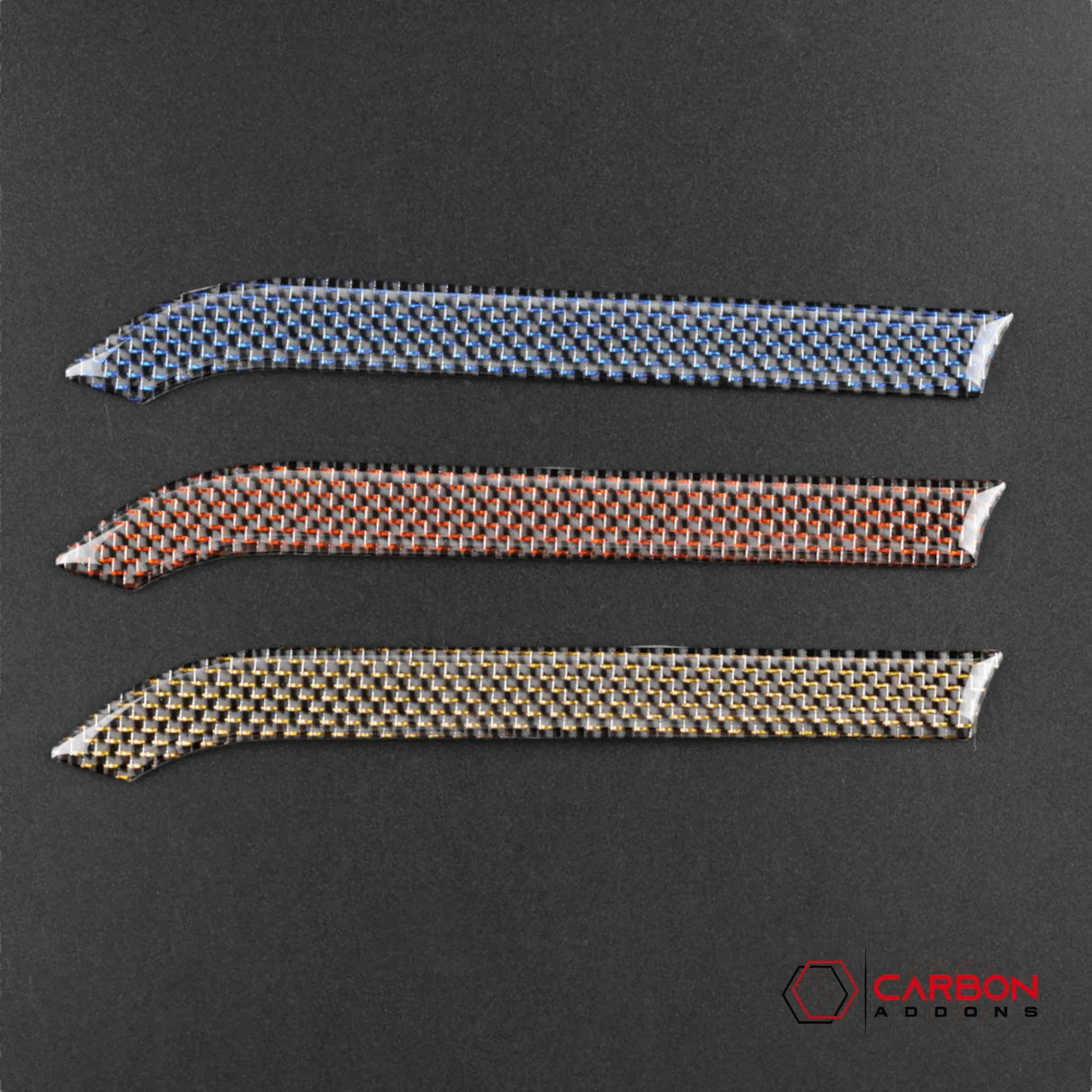 Reflective Carbon Fiber Full Dashboard Set for Mustang 2015-2023