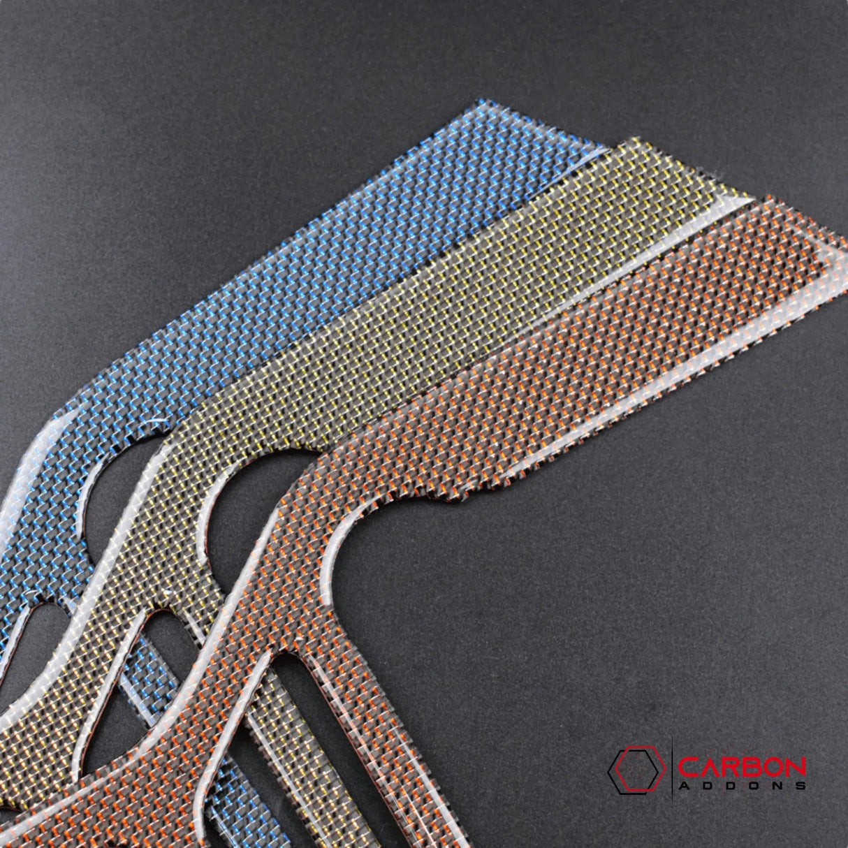 Reflective Carbon Fiber Multimedia Radio Trim Overlay for Mustang 2015-2023