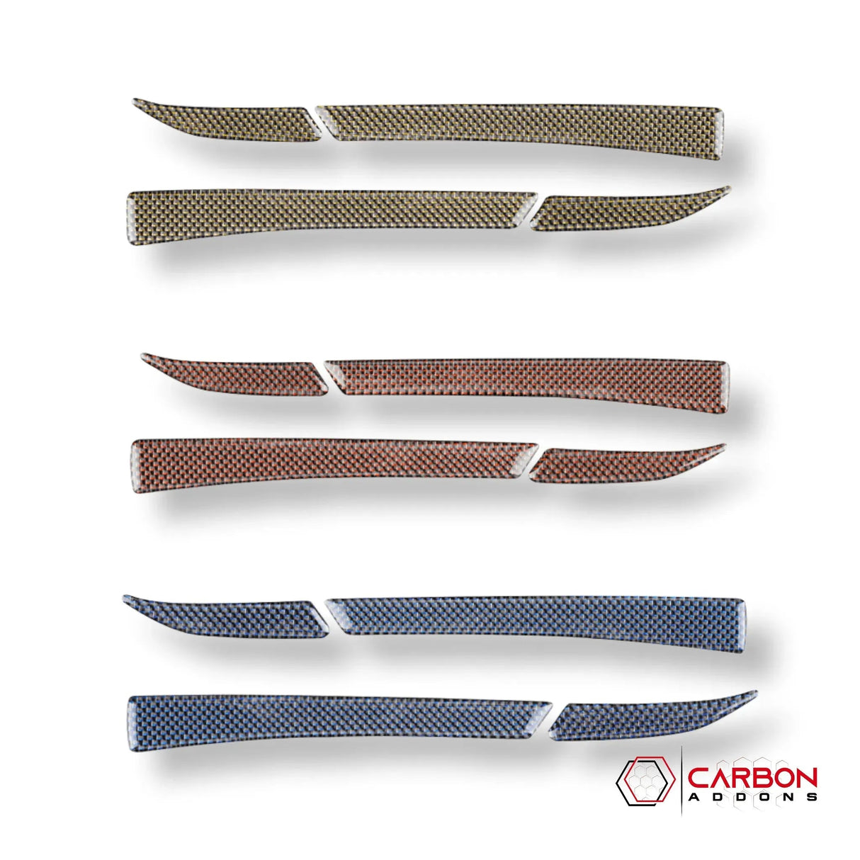 Carbon Fiber Rear View Mirror Trim Overlay For Mustang 2015-2023