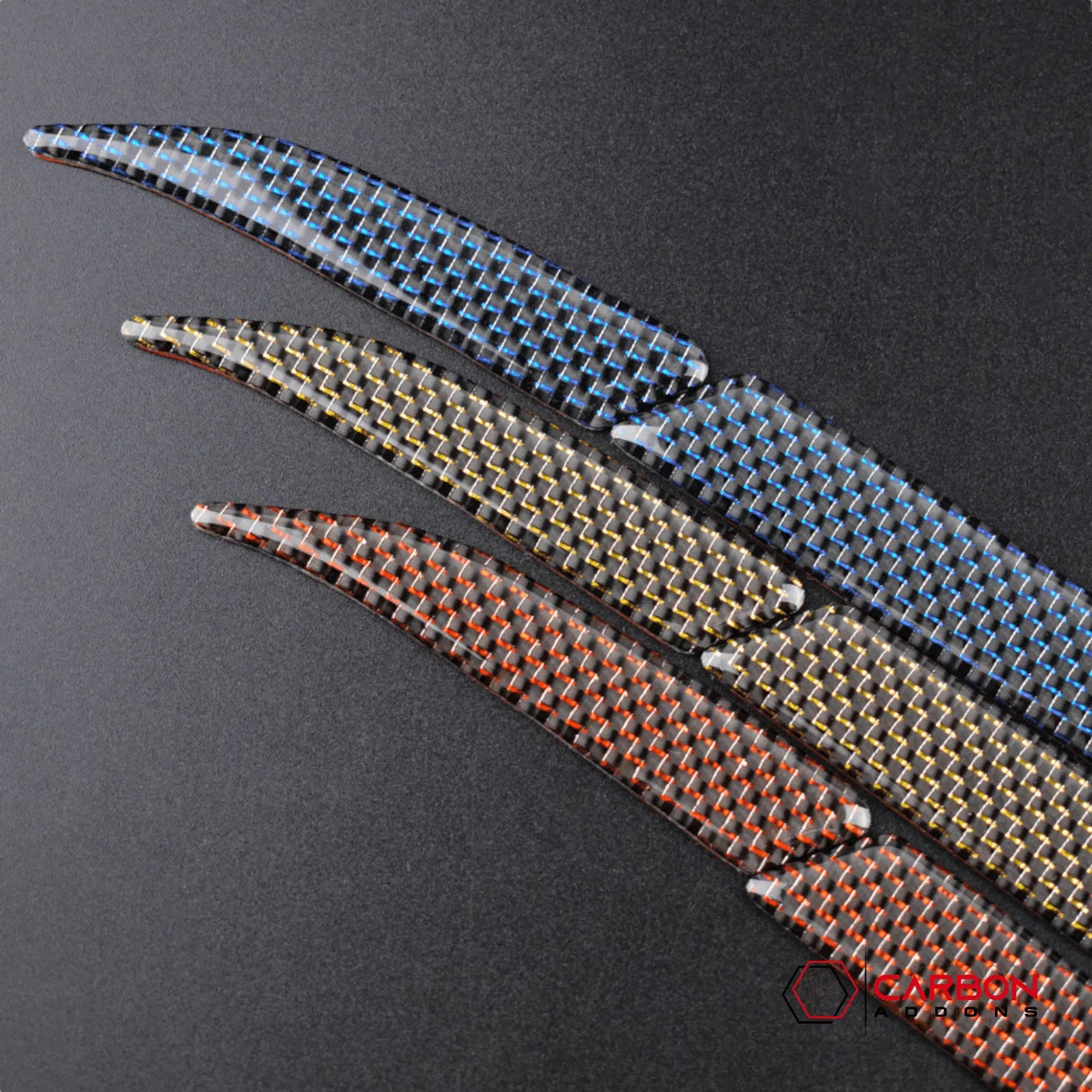 Carbon Fiber Rear View Mirror Trim Overlay For Mustang 2015-2023