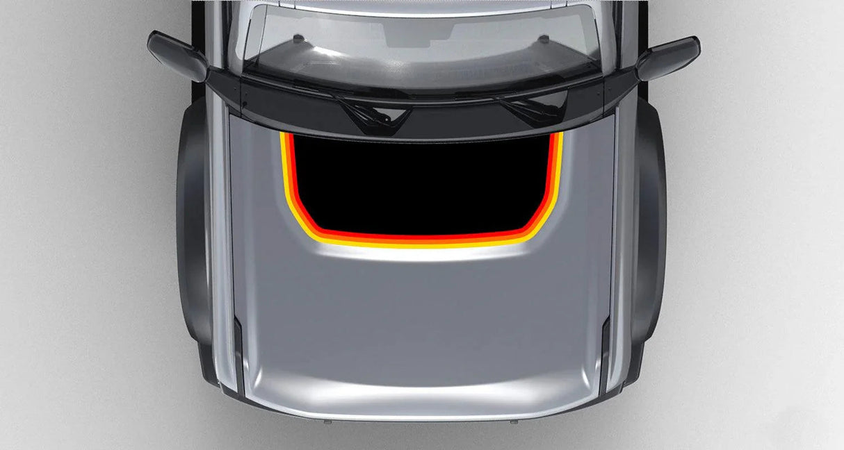 Retro Stripes Hood Overlay (Matte or Gloss) - 2021+ Bronco