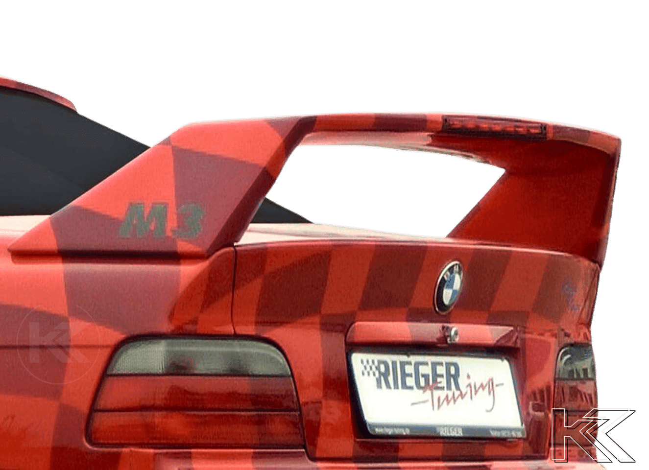 Rieger BMW E36 Convertible GT Wing wo/3rd Brake Light