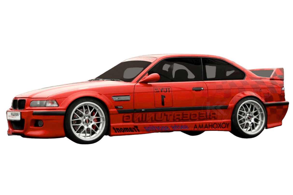 Rieger BMW E36 Coupe/Convertible Side Skirts V2 - K2 Industries