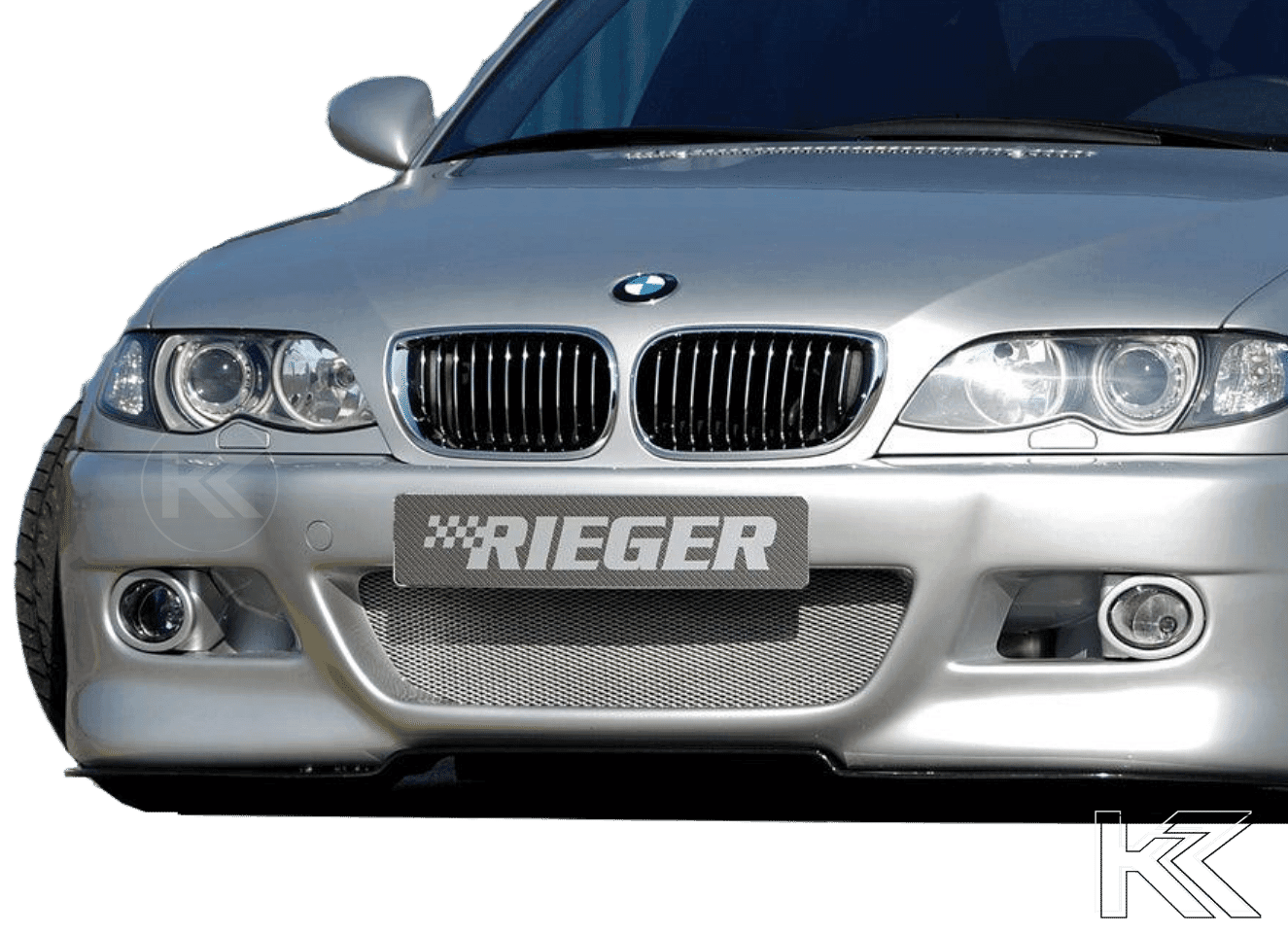 Rieger E46 Facelift Sedan/Touring Front Bumper w/Fog Holders - K2 Industries