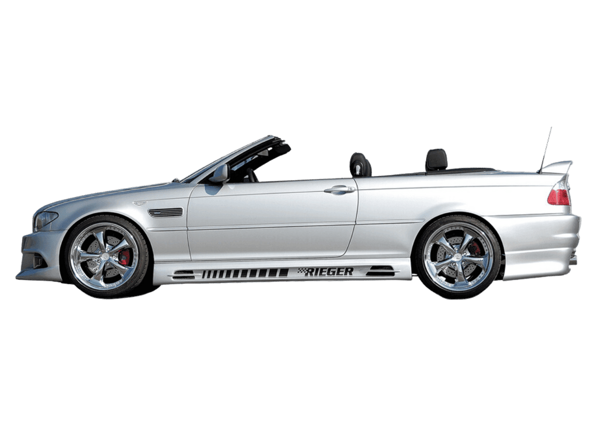 Rieger E46 Side Skirts - Vented Type 1 - K2 Industries