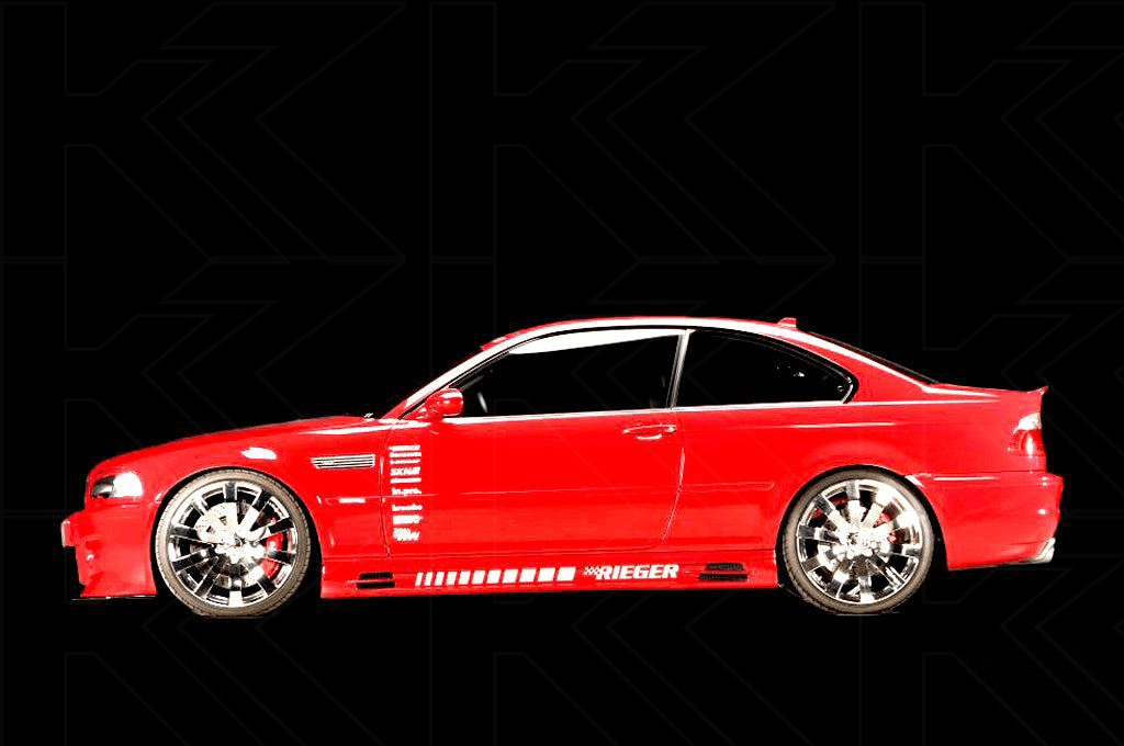 Rieger E46 Side Skirts - Vented Type 1 - K2 Industries