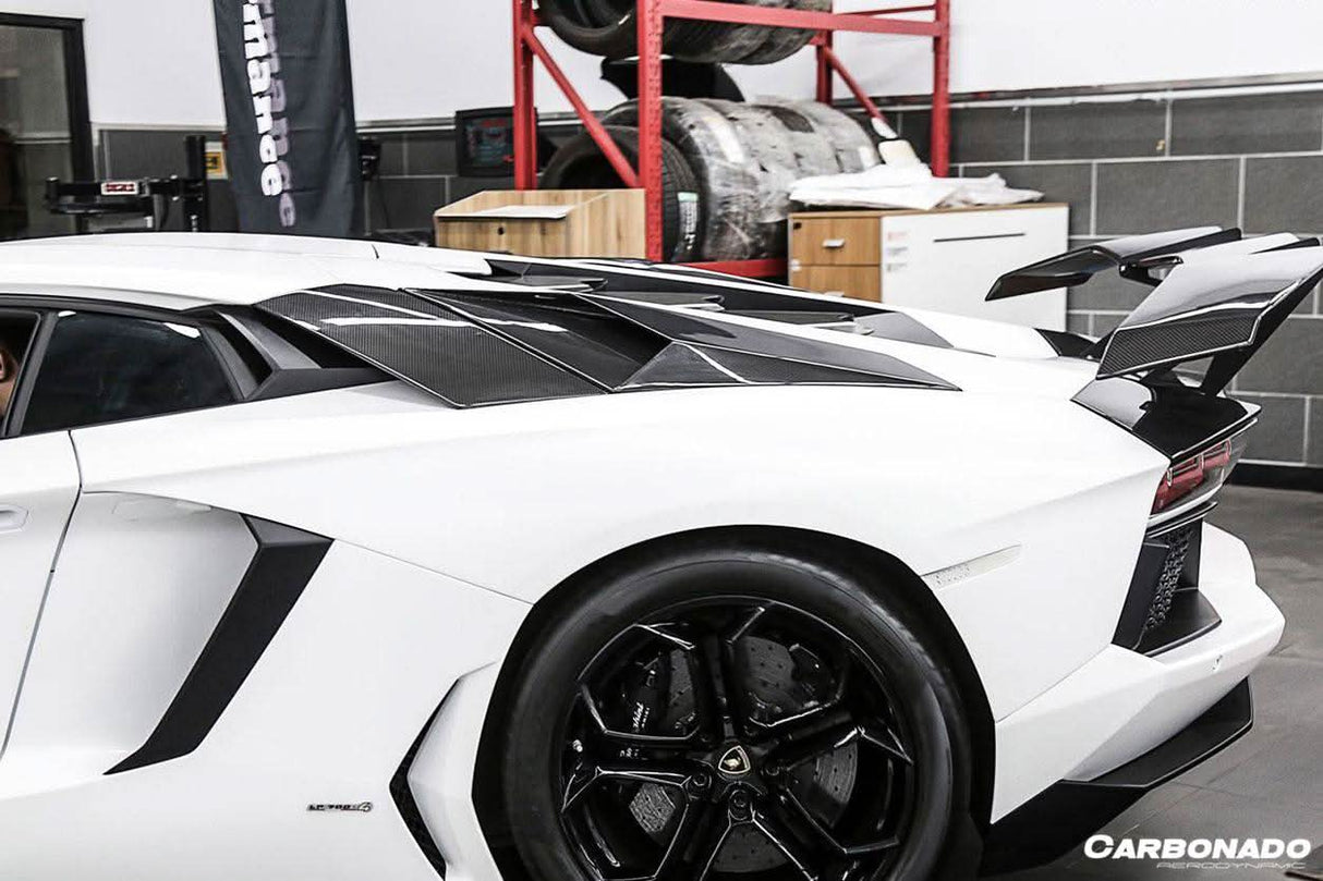 2011-2016 Lamborghini Aventador LP700 LP740 Coupe OEM Style Carbon Fiber Rear Intake Panel