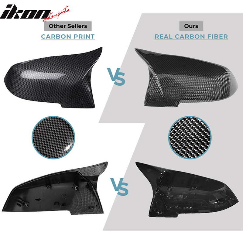 BMW F20 F22 F30 F31 F32 F33 F35 F34 JC Style Mirror Cover Carbon Fiber