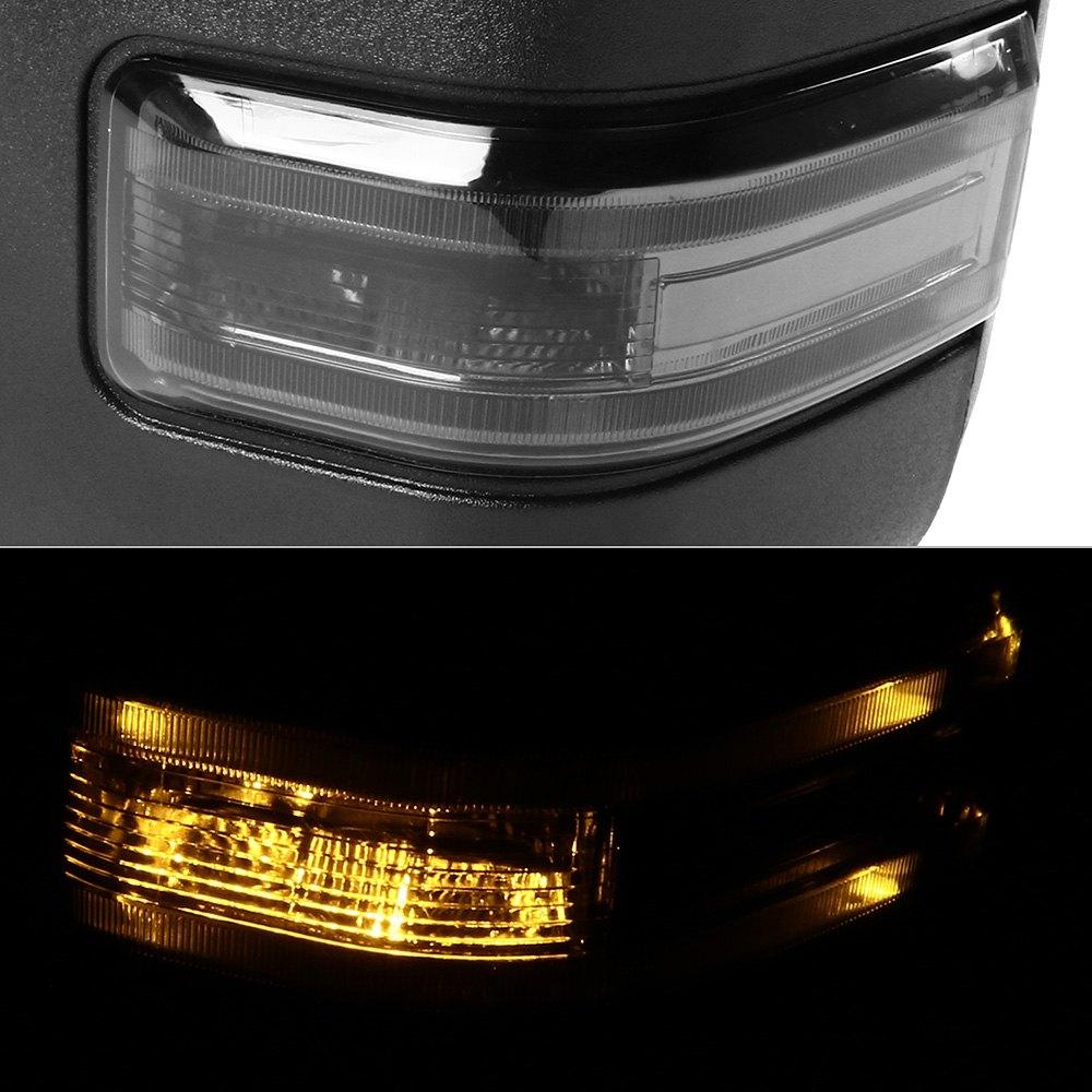 Spec-D Towing Mirrors Ford F150 (07-14) Powered/Heated/LED Turn Signal & Puddle Lights - Chrome or Black