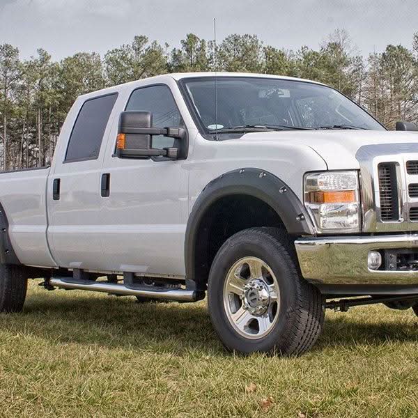 Spec-D Towing Mirrors Ford F250 F350 F450 F550 Super Duty (99-15) Power/Heated w/ Amber or Smoke Turn Signal Lights