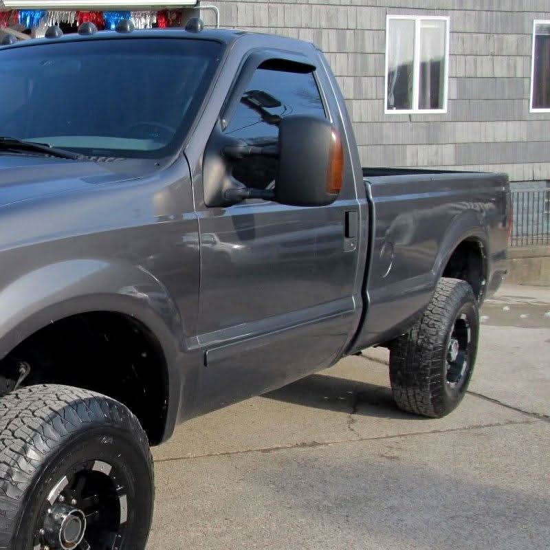 Spec-D Towing Mirrors Ford Excursion (01-05) Power & Manual Extendable / Heated w/ or w/o Amber Lens LED Turn Signal Lights