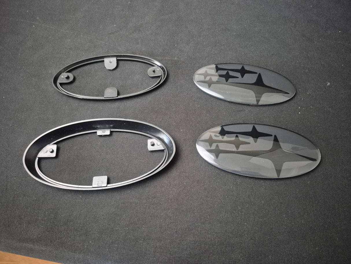 Acrylic Front Hood & Rear Trunk Emblem for Subaru – Logo Badge Sticker for Impreza, BRZ, WRX/STI, Legacy, Outback, Ascent & XV *GARAGE SALE*