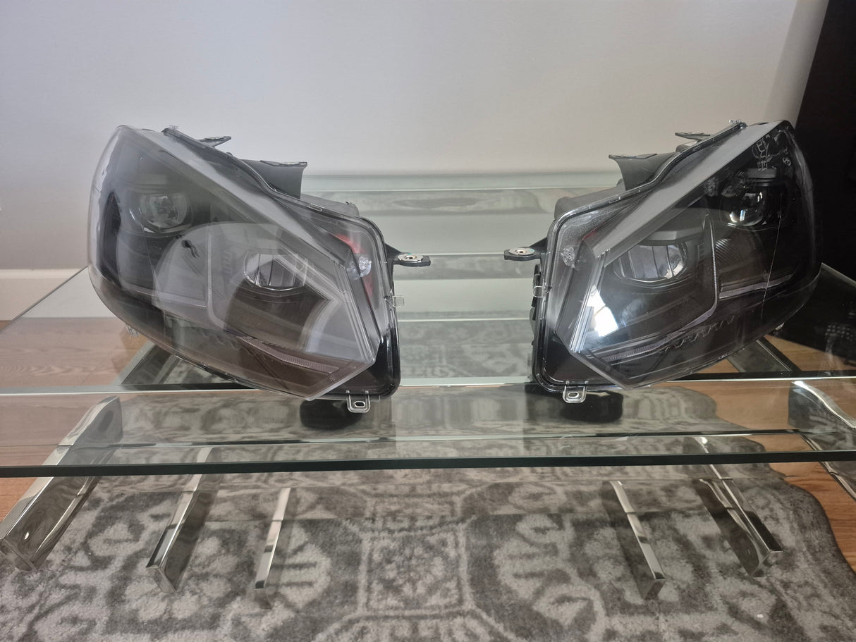 Volkswagen Golf MK6 Red, Silver, and Black Projector with Dynamic Signal LED Headlights (2009 - 2013) *GARAGE SALE*