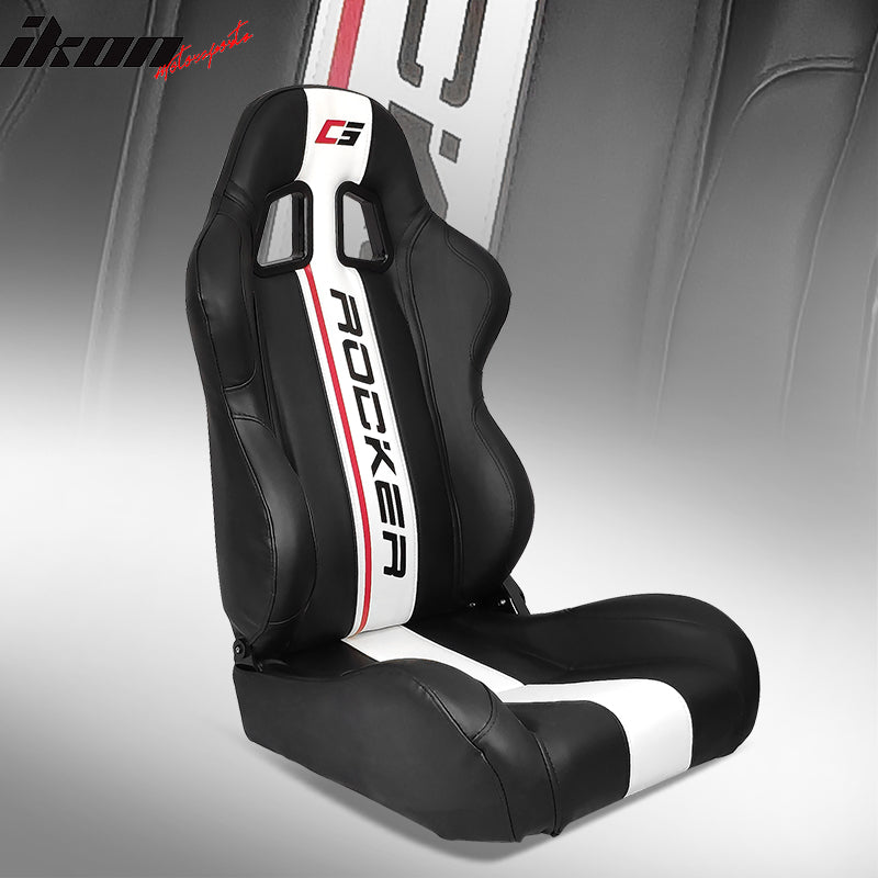 Universal Reclinable Left Driver Side Racing Seat Dual Slider