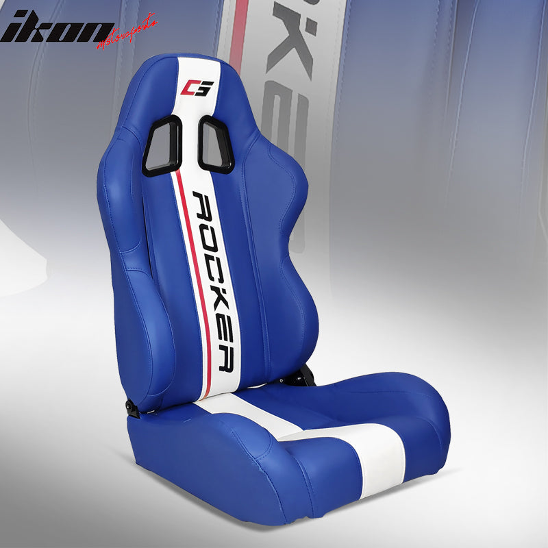 Universal Reclinable Left Driver Side Racing Seat Dual Slider