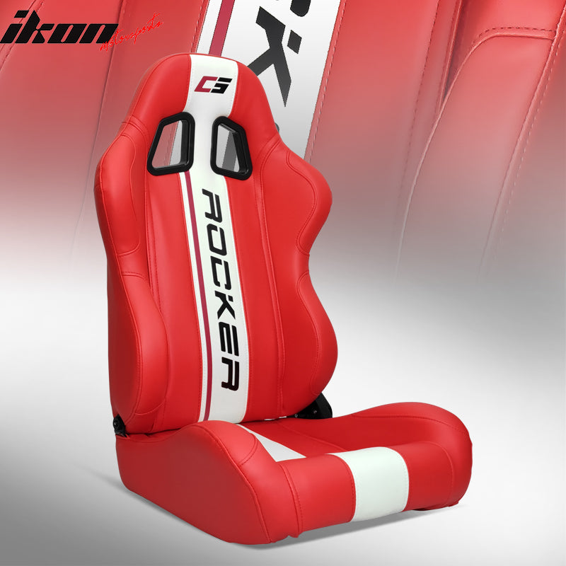 Universal Reclinable Left Driver Side Racing Seat Dual Slider