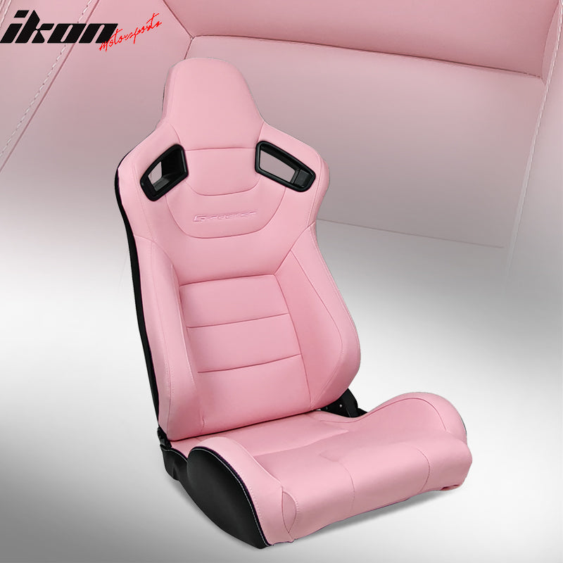 Universal Reclinable Left Driver Side Racing Seat Dual Slider