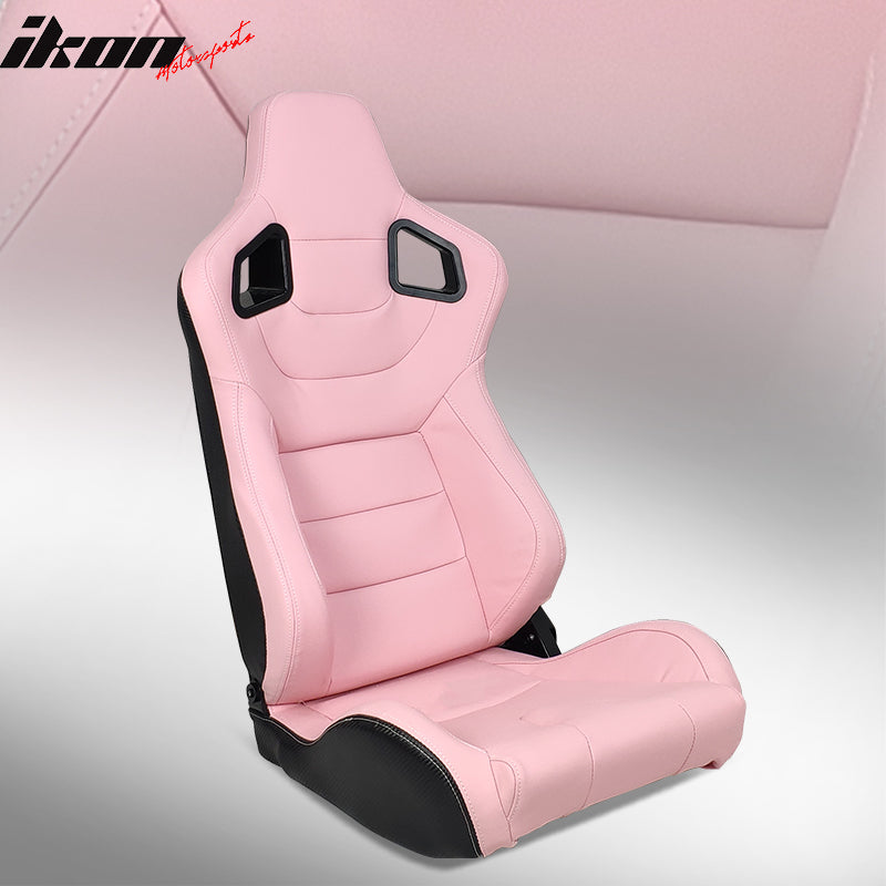 Universal Reclinable Left Driver Side Racing Seat Dual Slider