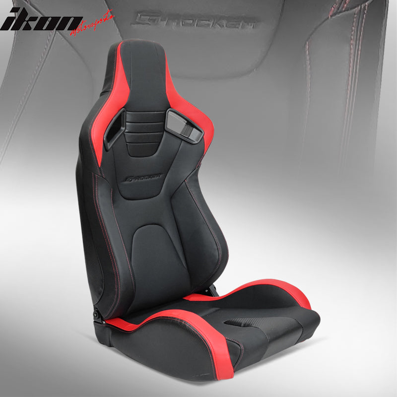 Universal Reclinable Left Driver Side Racing Seat Dual Slider